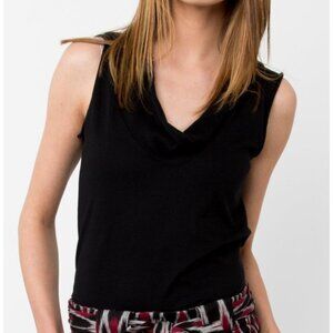 Prairie Underground Women's Size L Black Falconet Sleeveless Organic Cotton Top